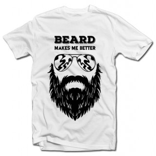 Koszulka "Beard makes me better"