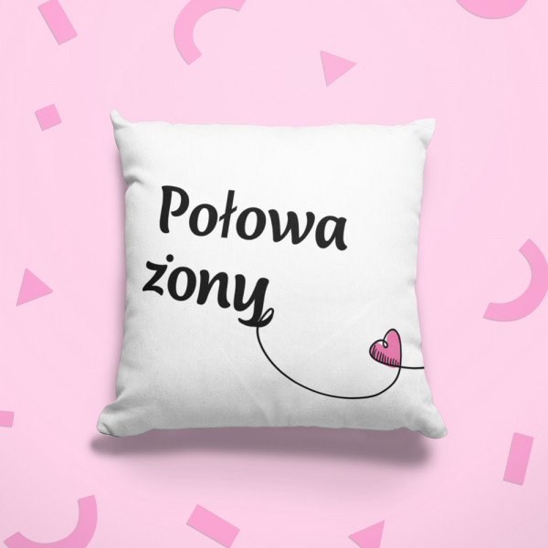 Komplet poszewek na poduszki "Połowa żony i męża"