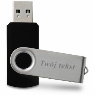 Klasyczny pendrive USB (istnieje możliwość graweru za dodatkową opłatą) (Czarny, 16 GB)