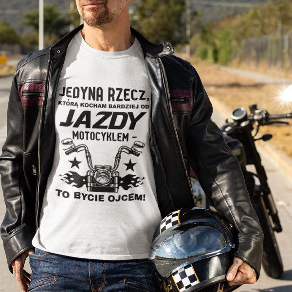 Koszulka "Kocham bardziej niż jazdę motocyklem"