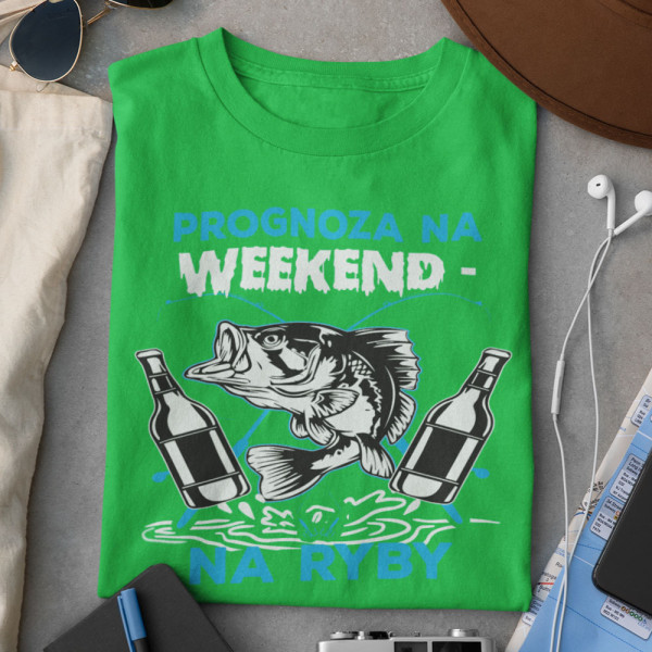 Koszulka "Prognoza na weekend - na ryby"