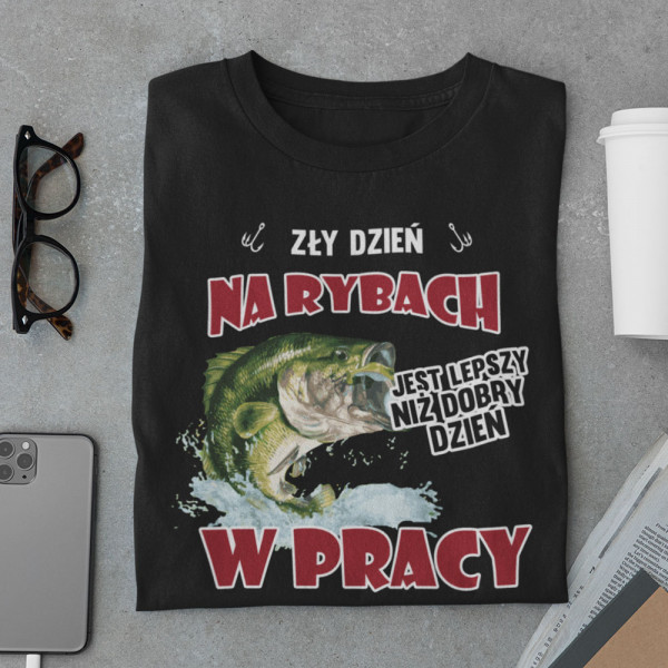 Koszulka "Zły dzień na rybach"