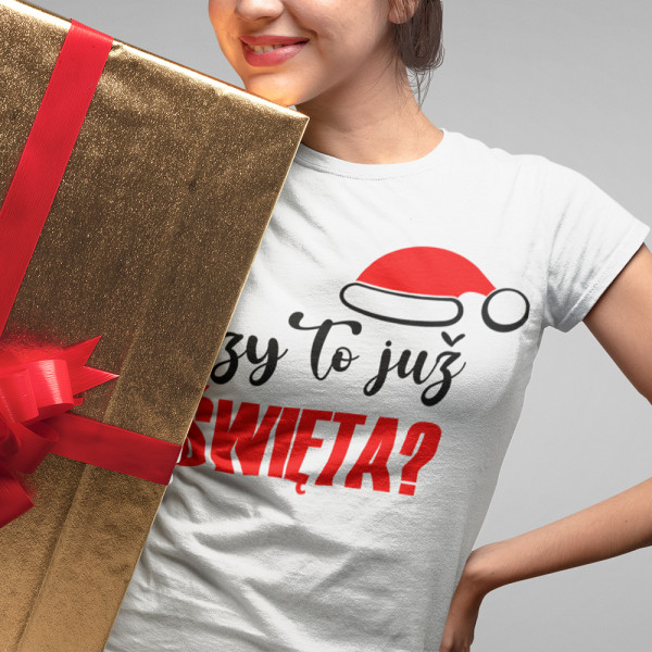 Koszulka damska  "Czy to już Święta?"