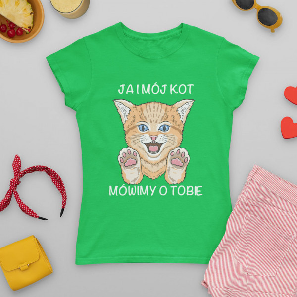Koszulka damska "Ja i mój kot"