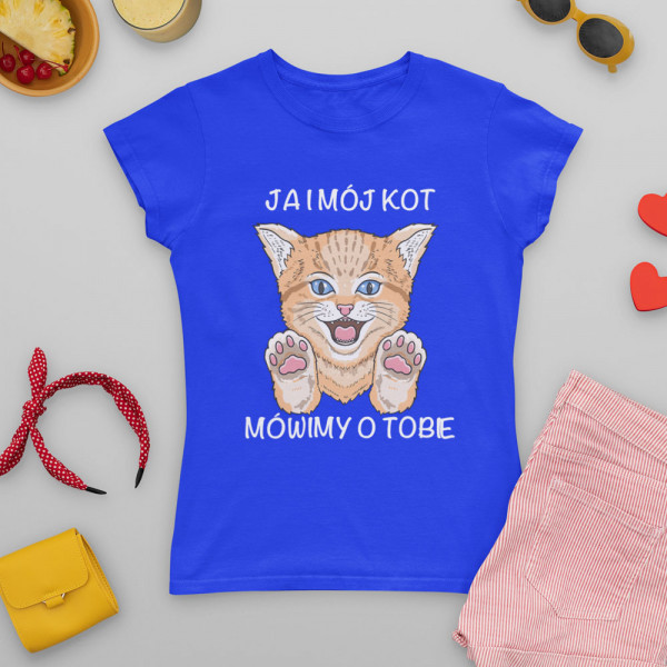 Koszulka damska "Ja i mój kot"