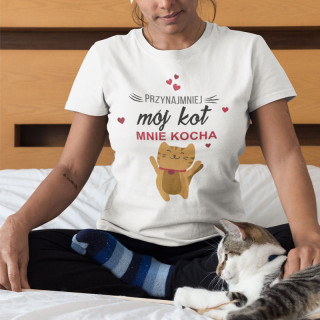 Koszulka damska "Mój kot mnie kocha"