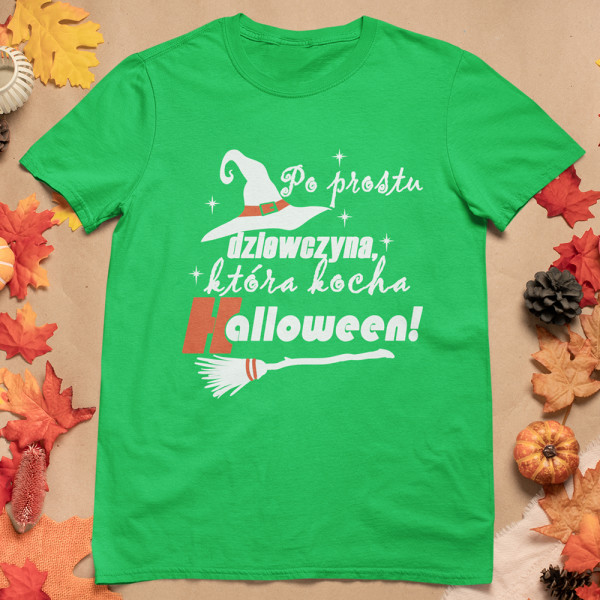 Koszulka damska "Po prostu dziewczyna, która kocha Halloween!"