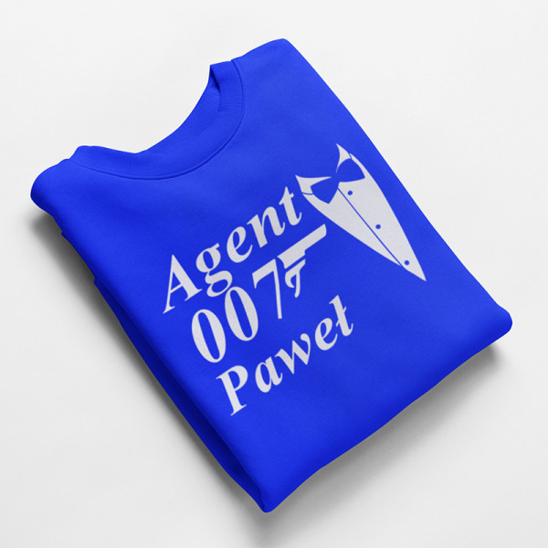 Koszulka "Agent 007" z wybranym imieniem