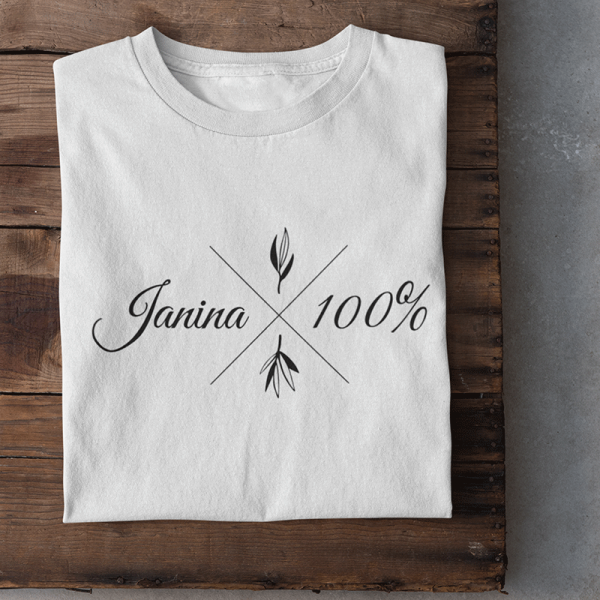 Koszulka damska "100% Janina"