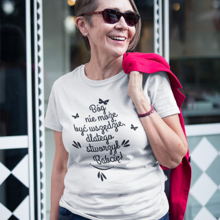 Koszulka damska "Bóg stworzył babcię"