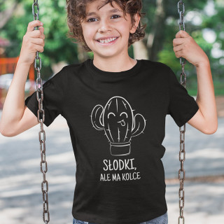 Koszulka dziecięca "Słodki, ale ma kolce"