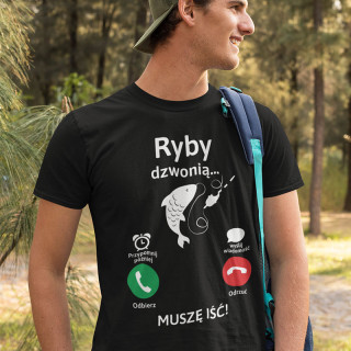 Koszulka dla mężczyzny „Ryby dzwonią”