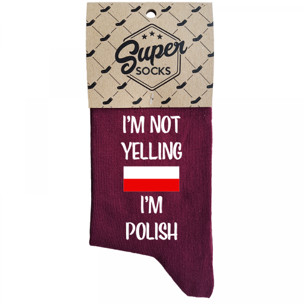 Skarpetki damskie "I'm not yelling I'm Polish"
