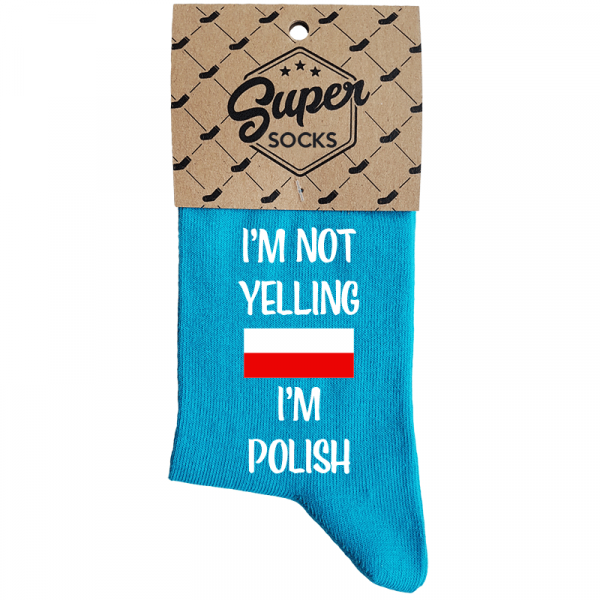 Skarpetki damskie "I'm not yelling I'm Polish"