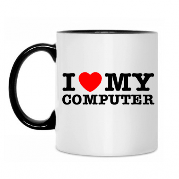 Kubek "Kocham swój komputer"