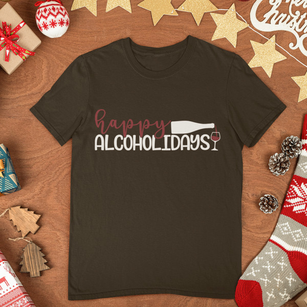 Koszulka "Happy alcoholidays"