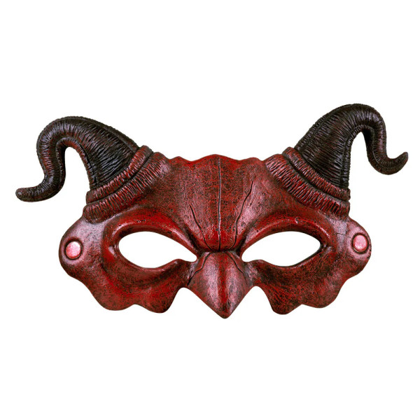 Maska demona z rogami