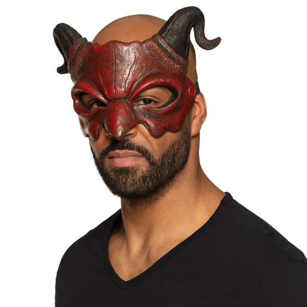 Maska demona z rogami