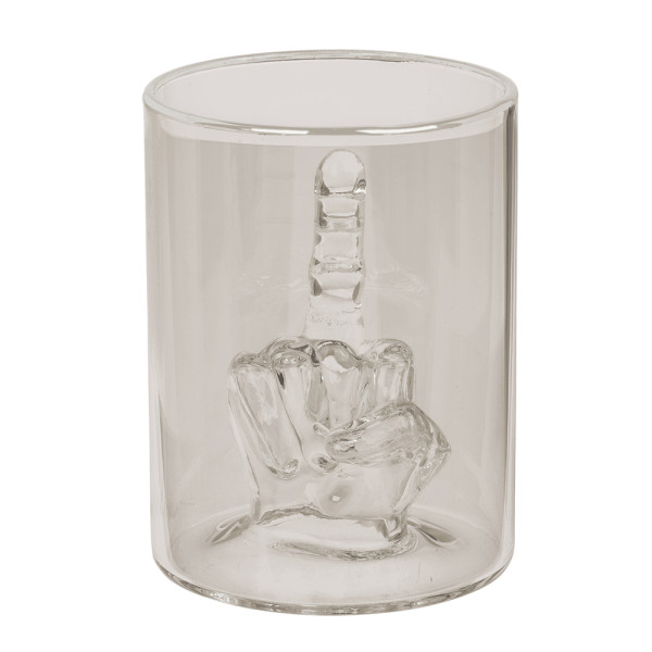 Szklanka do whisky „Middle Finger“, 350 ml