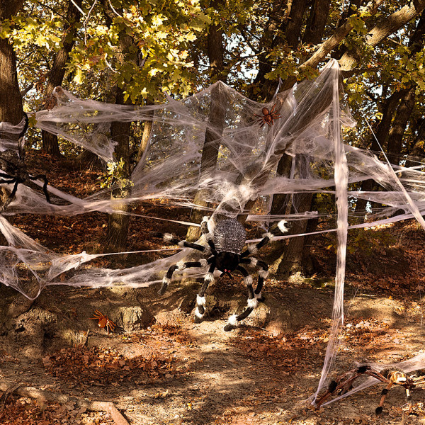 XL Halloweenowa pajęczyna (biała) (100g.)