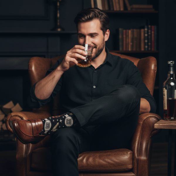 Zestaw upominkowy „Drinki” (szklanka + skarpetki)