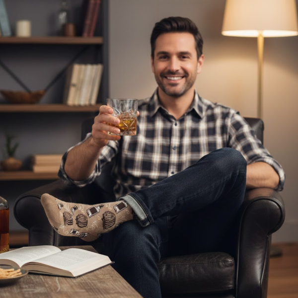 Zestaw upominkowy „Drinki” (szklanka + skarpetki)