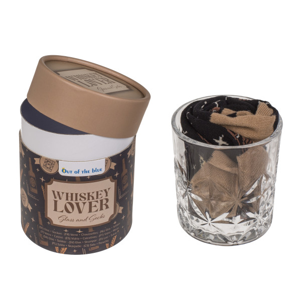 Zestaw upominkowy „Drinki” (szklanka + skarpetki)