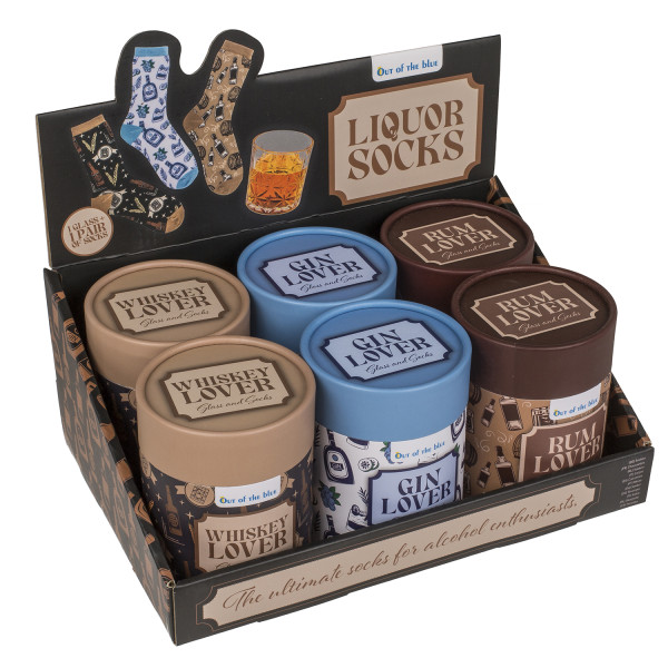 Zestaw upominkowy „Drinki” (szklanka + skarpetki)