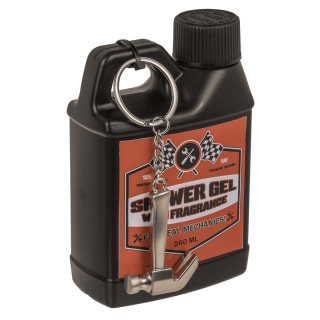 Uniwersalny żel pod prysznic dla mężczyzn "Motor Oil" (260 ml) + brelok