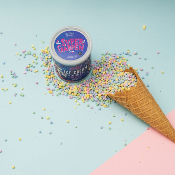 SUPER GARDEN liofilizowane gumy do żucia o smaku mini kulek do lodów, 60g