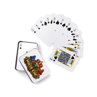 Karty w metalowym pudełku "Poker King" Karty w metalowym pudełku "Poker King"