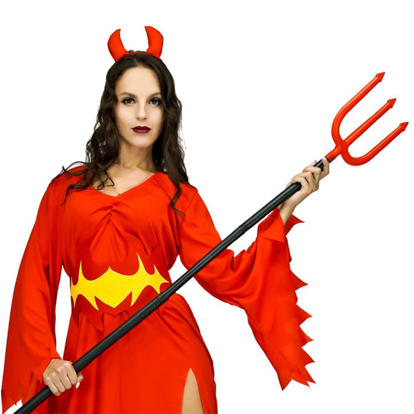 Uniwersalny kostium damski "Mały diabełek" (sukienka i opaska)