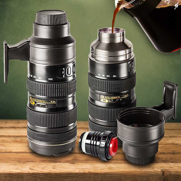 Termos – wzór inspirowany obiektywem fotograficznym (500ml)
