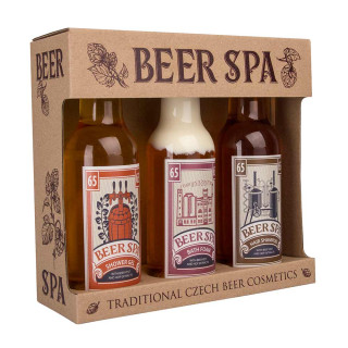 Zestaw upominkowy kosmetyków „BEER SPA” (żel pod prysznic 200ml + szampon 200ml + pianka do kąpieli 200ml)