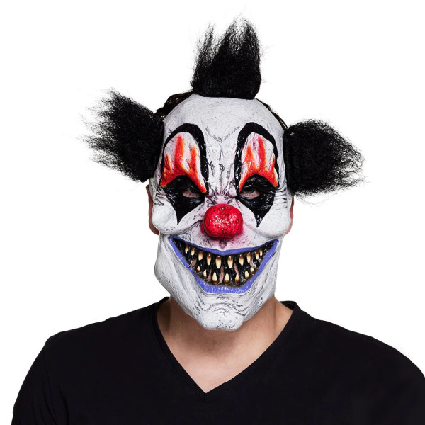 Lateksowa maska na twarz "Scary clown"