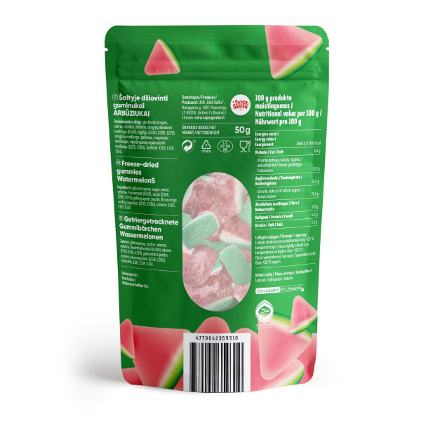 STAR CANDIES liofilizowane żelki "Watermelons", 30g