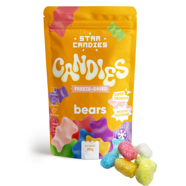 Liofilizowane żelki "Bears" marki STAR CANDIES, 20g