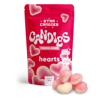 STAR CANDIES liofilizowane cukierki "Hearts", 30g