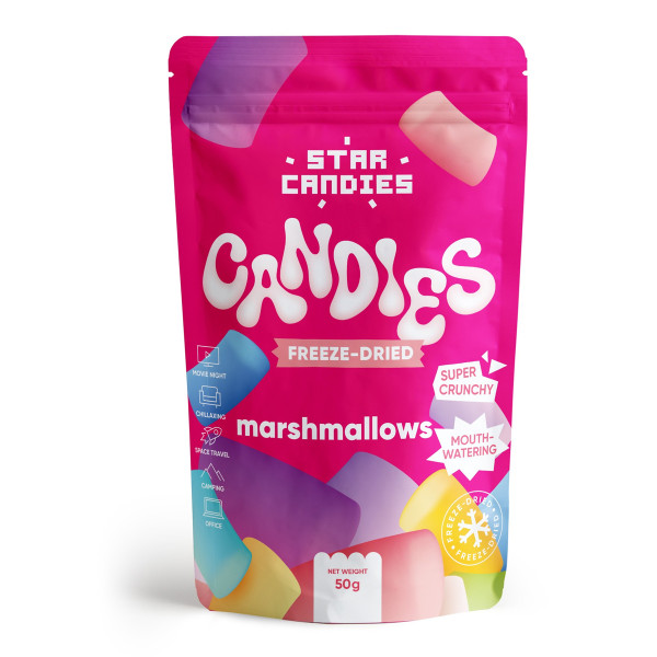 STAR CANDIES liofilizowane pianki "Marshmallows", 50g