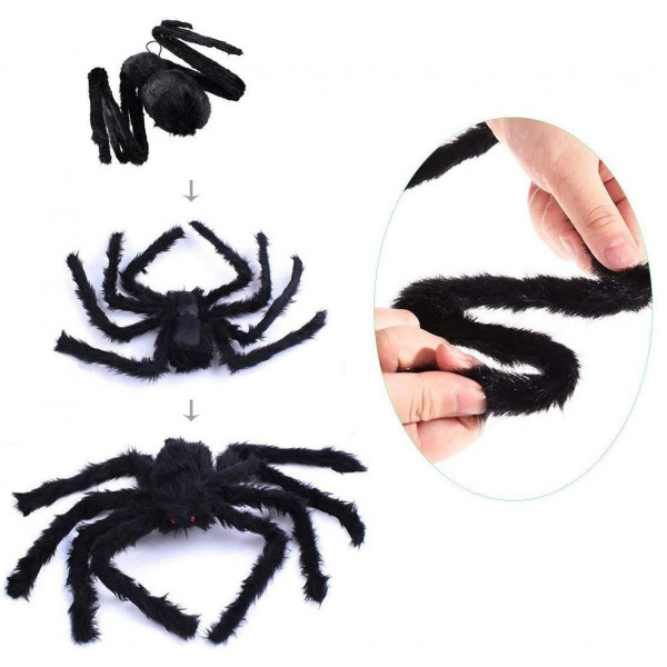 Halloweenowy pająk XL (125cm)