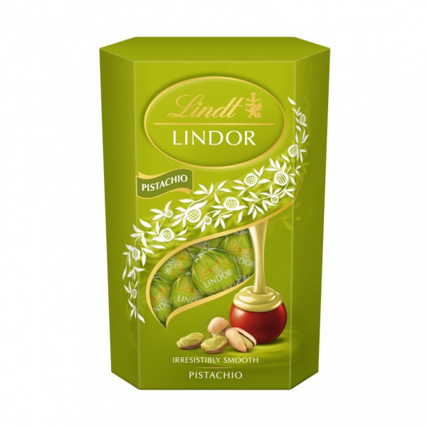 LINDT LINDOR praliny o smaku pistacjowym, 200 g