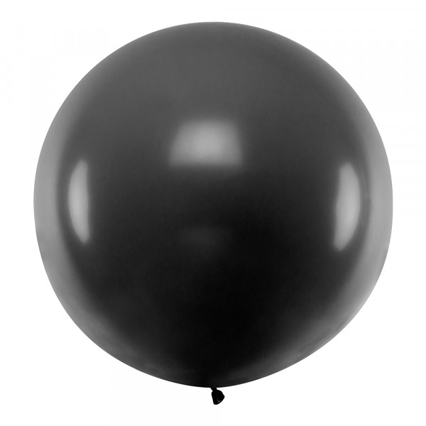 Balon XXL okrągły czarny (1 metr)