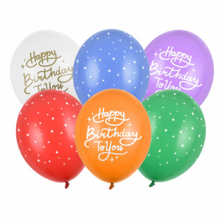 Balony „Happy Birthday To You” (6 szt.)
