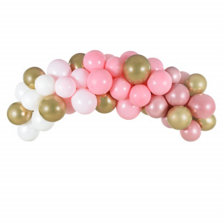 Girlanda z balonów „Pink” (60 szt., 200 cm)