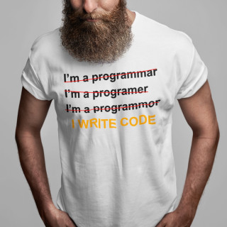 Koszulka "I write code"