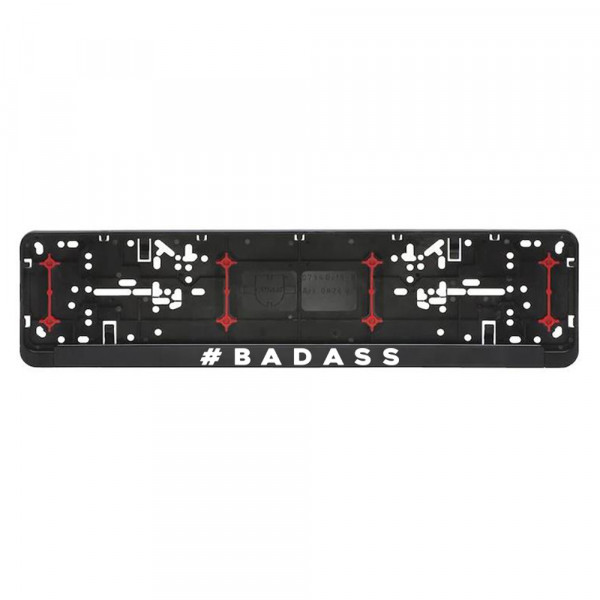 Ramka na tablicę rejestracyjną samochodu "Bad Ass"