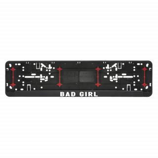 Ramka na tablicę rejestracyjną samochodu "Bad Girl"