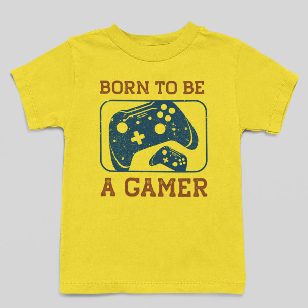 Dziecięca koszulka "Born to be a gamer"