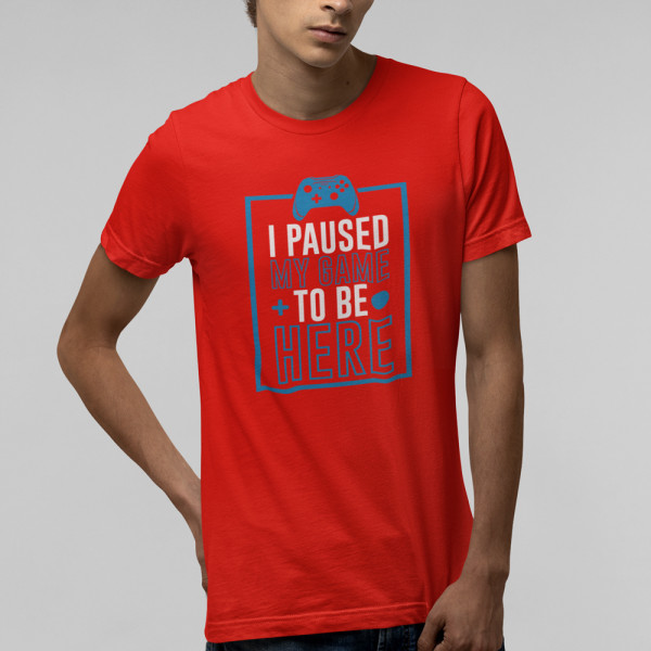 Koszulka "I paused my game"