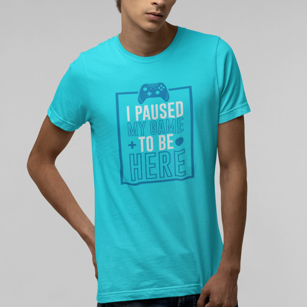Koszulka "I paused my game"
